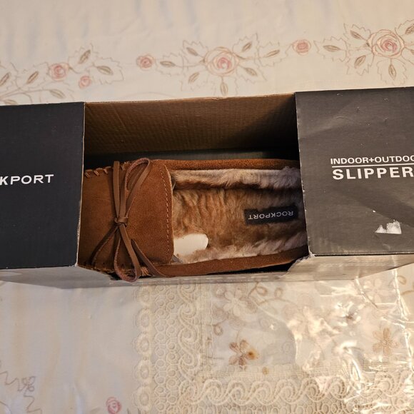NIB Rockport Cinnamon Slip -in Slippers - Picture 2 of 6